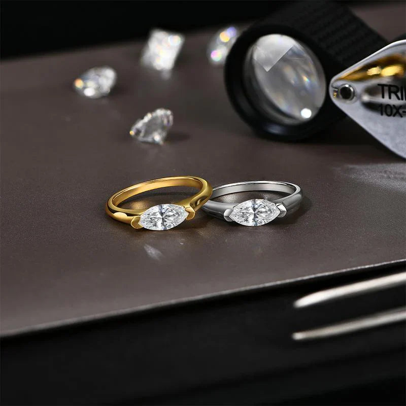 Hailey Playa Thin Ring | White Gold