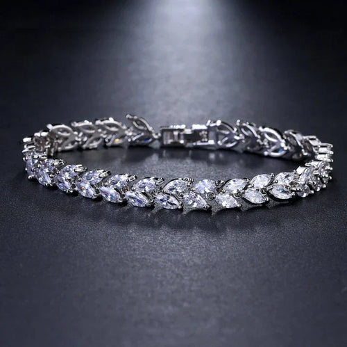 Nemorina Foliora Bracelet | White Gold