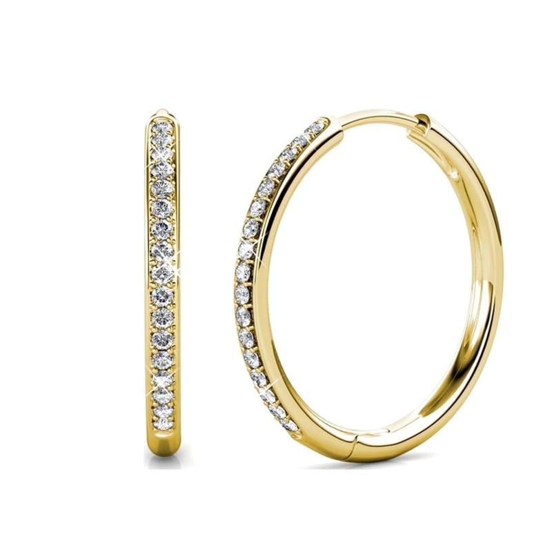 Sorel Pave Earrings | Gold