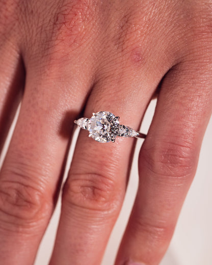 Nicola - Round & Pear | Silver