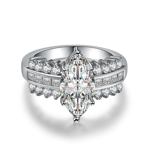 Odette Mercer Ring | White Gold