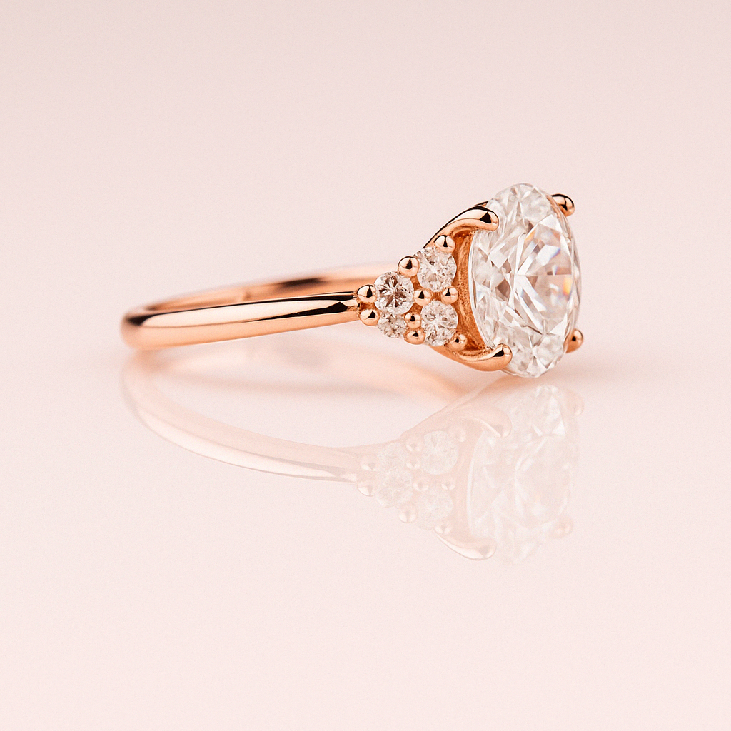 Hailley - Oval & Half Moon | Gold