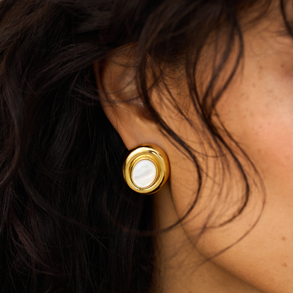 Giselle Pearl Earrings | Gold