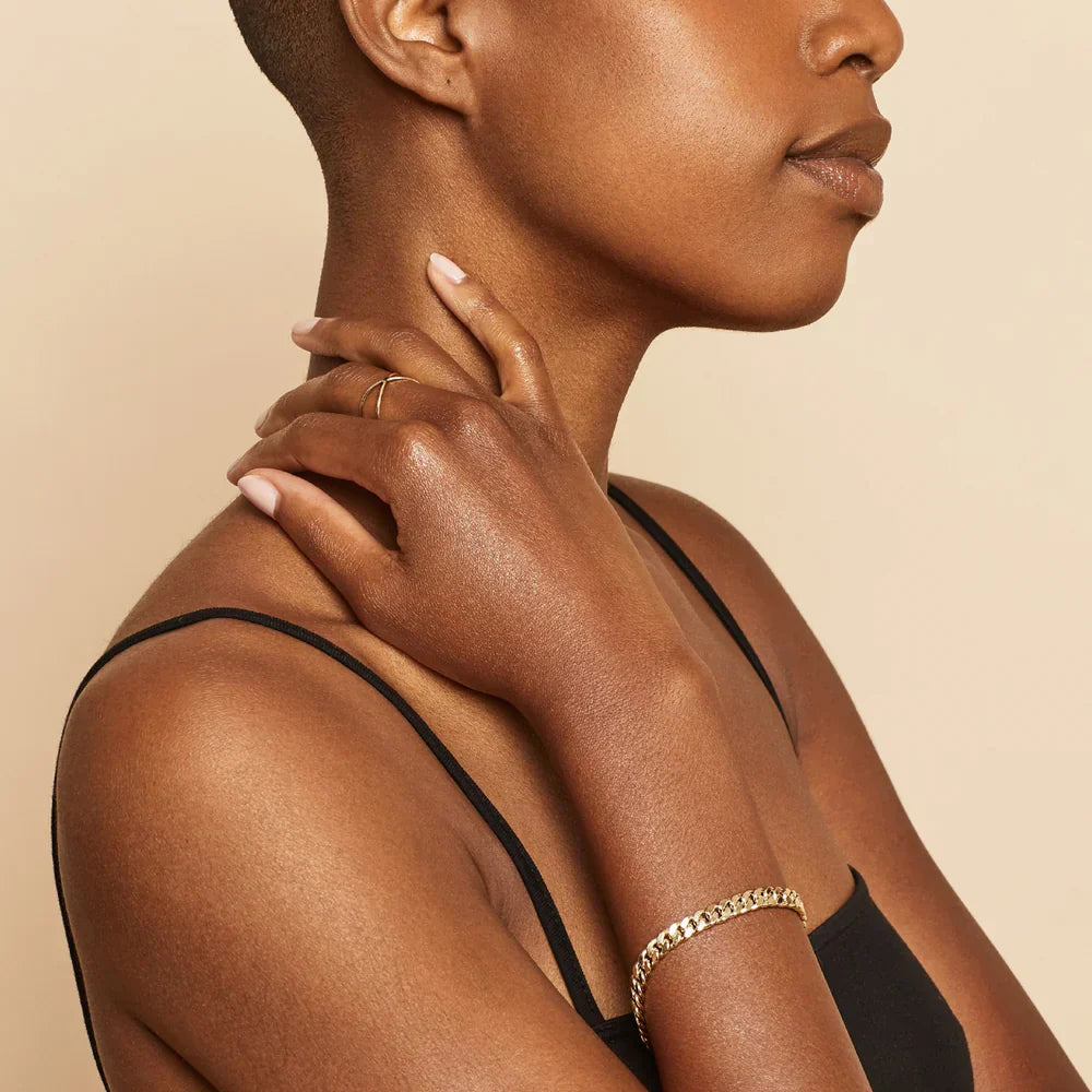 Estate Cuban Bracelet - Gold