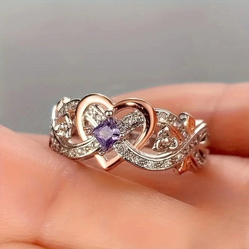 Violetheart Gold & Silver Ring | Mixed Gold