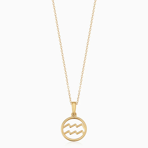 Zodiac sign necklace - Gold