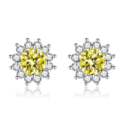 Sunlit Muse Earrings Yellow | White Gold