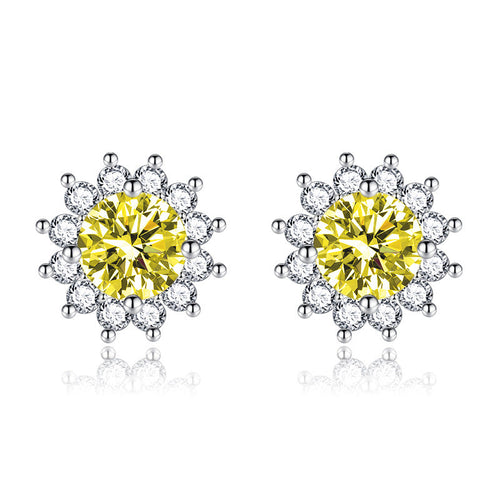 Sunlit Muse Earrings Yellow | White Gold