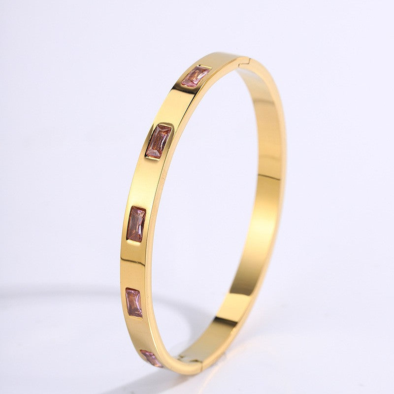 Renata Scarlatti Bracelet Brown | Gold