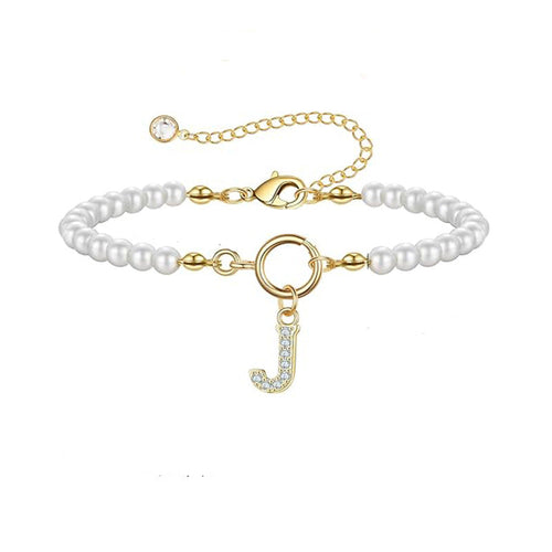Auden Clé Letter Bracelet | Gold
