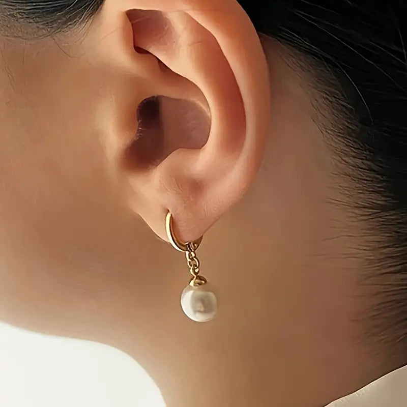 Golden Grace Pearl Jewelry Set | Gold