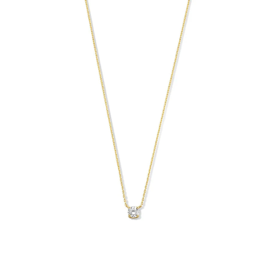 Cléa Stone Necklace | White Gold