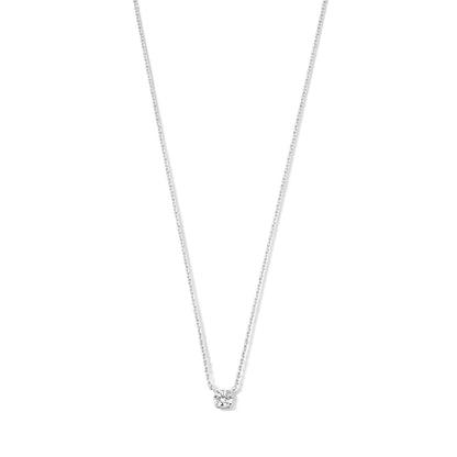 Cléa Stone Necklace | White Gold