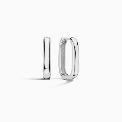 Icon Hoops | White Gold