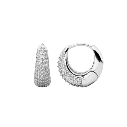 Jules Mini Hoops | White Gold